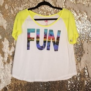 Neon "Fun" Crop Top